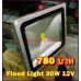 สปอร์ตไลท์ LED Floodlight 30W (Taiwan Chip) 12-24 V โคมหนาเกรด A แสงสีขาว (Cold White) ::::ราคาช่วงโปรโมชั่น ::::  